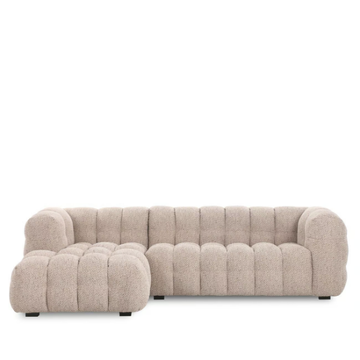 BASEL - Fabric sofa with chaise longue by DÔME DECO - view 3